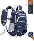 CROSSGEAR 24L Packable Backpack, Lightweight Hiking Daypack, Multiple & RFID Pocket, Water-Resistant Foldable Hiking Backpack for Women Men, Nylon Fabric for Travel Camping, Navy Blue