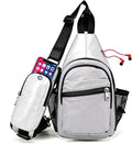 JENAGREEN Waterproof Sling Backpack Crossbody Sling Bag for Women Men, Multipurpose Travel Hiking Adjustable Chest Bag Casual Daypack