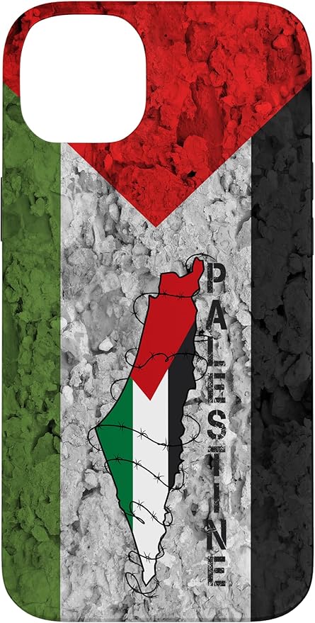 Kufiya PALESTINE Keffiyeh flag, Palestinian Map pattern Case for iPhone 14 Plus