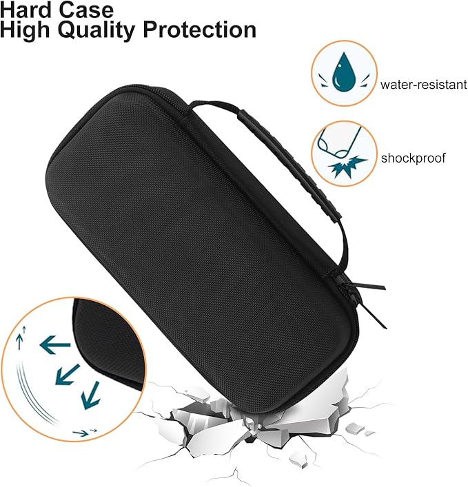 Carrying Case for Garmin Xero C1 Pro Chronograph, Inlaid Organizer with Mesh Pocket for USB Cable, Cleaning Cloth, USB Charging Adapter (Gray, Carrying Case Only)