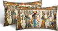 Old Egyptian Empire Couch Pillow Covers 12 X 20 0 Set of 2 Pillowcases Rectangular Velvet Outdoor Cushion Pillow Cases Decorative for Home Bed Sofa Couch Hotel