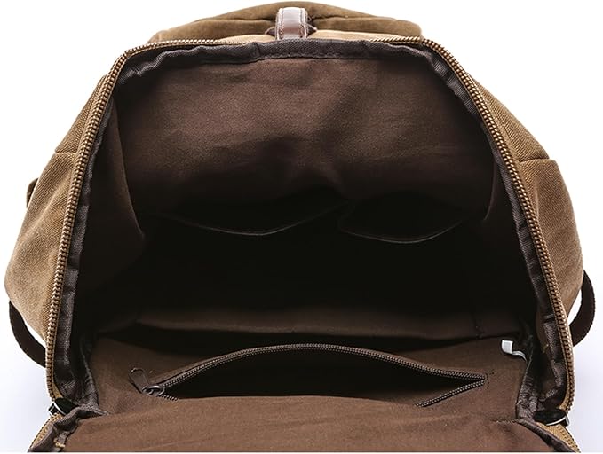 IT'SCARL Mens backpack, Large backpack for travel, Carry-on, canvas bag, 17 inch computer waterproof back pack(grey)