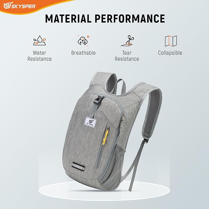 SKYSPER 10L Hiking Backpack Small Foldable Daypack Packable Lightweight Hiking Daypack Travel Day Pack for Women Men