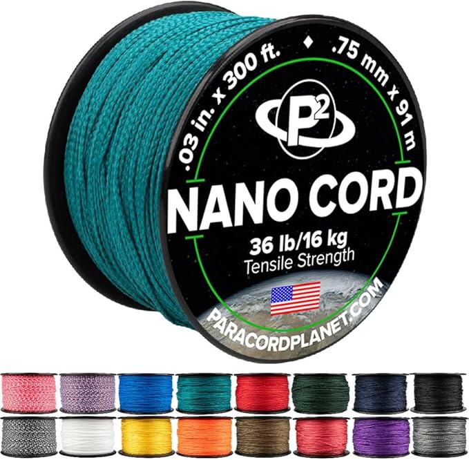 Paracord Planet Nano Cord –Lightweight Nylon Nano Paracord – Great for Arts & Crafts, Home Décor, Camping and More