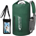 BKNOOU Dry Bag Waterproof Backpack for Women Men, 10L/20L Roll Top Dry Bags for Kayaking Waterproof Bag for Travel, Boating, Beach, Camping, Hiking & Rafting, Dry Storage Bag with Phone Pouch