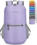ZOMAKE Ultra Lightweight Hiking Backpack 20L - Packable Small Backpacks Water Resistant Daypack for Women Men(Lavender)