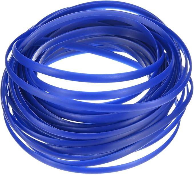 M METERXITY 1-Pack Wicker Repair Kit, 5mm x 33ft/10m Plastic Flat Rattan Replacement Supplies for Patio Furniture Repair/Basket Making/Chair Weaving, Synthetic Woven Rattan [Dark Blue]