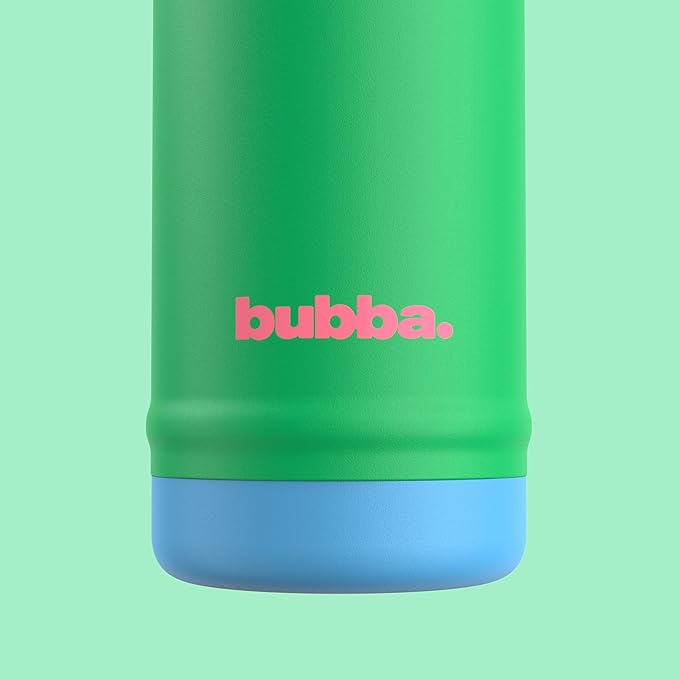 bubba 24 oz Dualsip Insulated Stainless Steel Water Bottle with Straw - Reusable, Leakproof, Lightweight, Dishwasher Safe, Lead-Free and BPA-Free, Fresh Serve