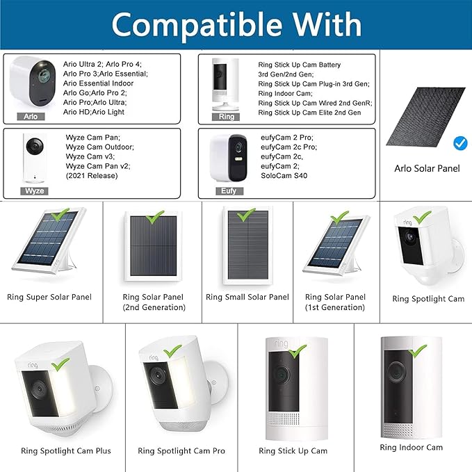 No-Drill Outdoor Security Camera Pole Mount, Universal Pole Mounting Compatible with Ring, Eufy, Wyze, Arlo, Google Nest, Cameras, and More