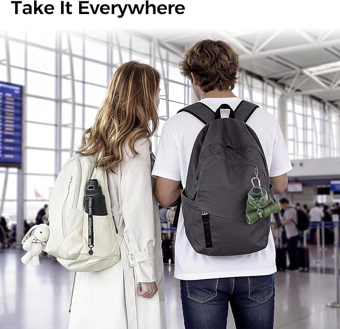 TakeToday Collapsible Water Bottles 32oz, Foldable Travel Bottle, TSA-Approved Leakproof Newly Silicone Water Bottle for Hiking, Travel, Outdoors, Green