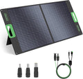 100W Portable Solar Panel for Power Station Generator, 20V Foldable Solar Cell Solar Charger with High-Efficiency Battery Charger for Outdoor Camping Van RV Trip