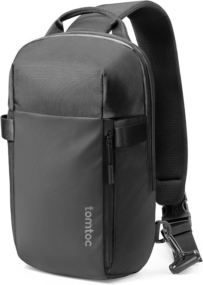 tomtoc 7L Sling Backpack Crossbody Bag for Men Women, EDC Daypack Chest Shoulder bag for 14-inch MacBook Pro M5 Pro/Max, 13" MacBook Air/Neo, 13" iPad Air M4/Pro M5, Organized, Daily Use, Work, Travel