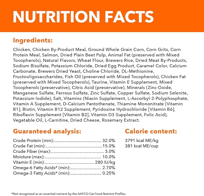 IAMS Healthy Enjoyment Dry Cat Food Chicken & Salmon Recipe, Cat Food Dry Recipe, 3 lb. Bag