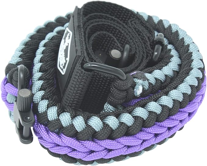 Extra Wide Gun Sling Paracord 550 Adjustable w/Swivels (Multiple Color Options)