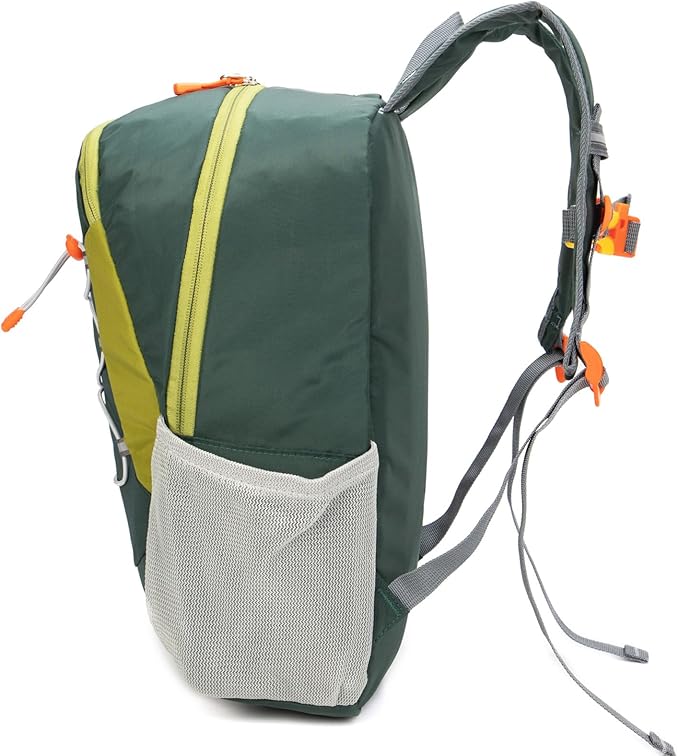IVYGREEN Little Kids Hiking Backpack for Boys or Girls, Small Daypack for Camping or Travel (Green, Medium)