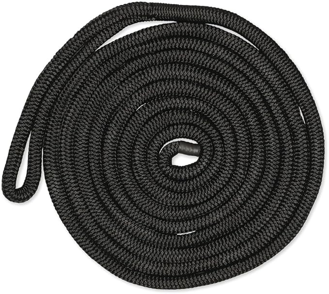 CDL3815BK, Dock Line, 3/8" Diameter - 15' Length, Double Braid, Black