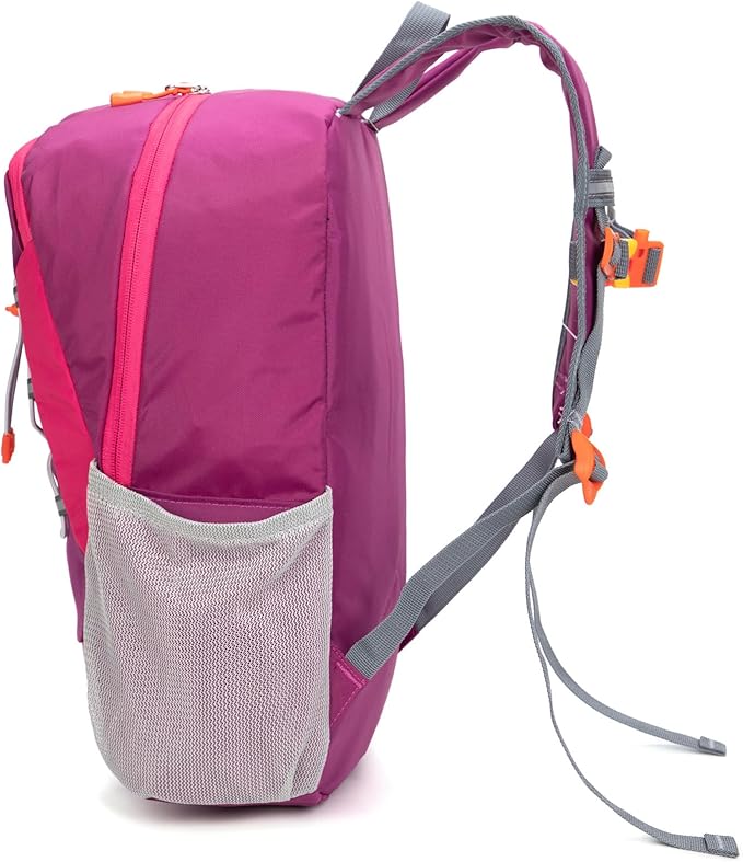 IVYGREEN Little Kids Hiking Backpack for Boys or Girls, Small Daypack for Camping or Travel (Purple, Medium)