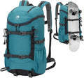 30L Skateboard Backpack for Men Women, Waterproof Hiking Backpack with Chest Strap for Camping Hunting, Lightweight Casual Travel Daypack for Skateboard Sport Outdoor, Blue