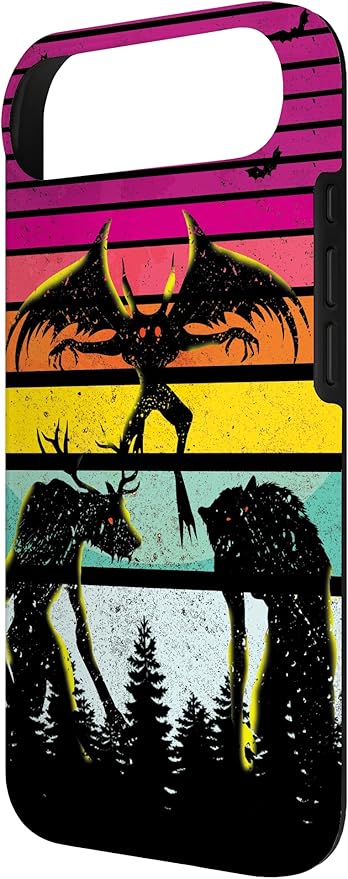 Cryptkin Cute Mothman Cryptid Map Case for iPhone Air