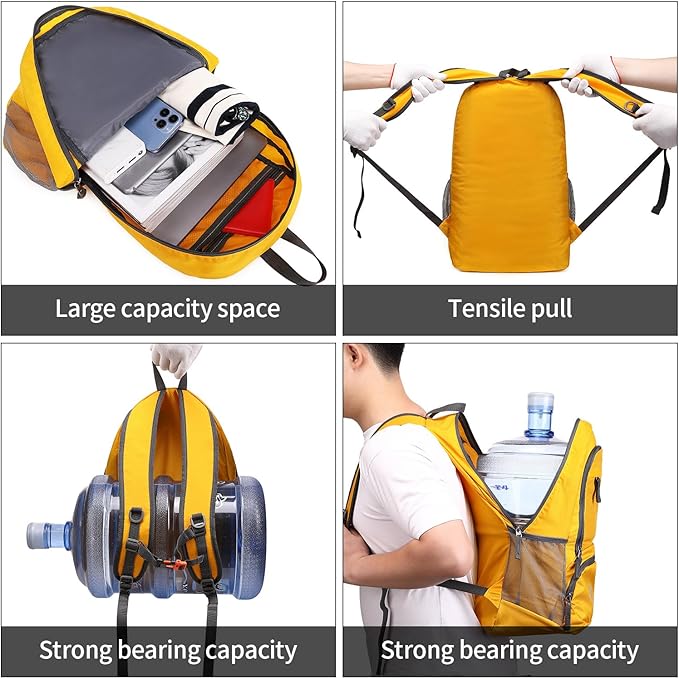 FENGDONG 35L Lightweight Foldable Waterproof Packable Travel Small Hiking Backpack Daypack for men women