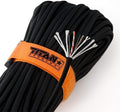 TITAN Survival Patented Paracord 550 - 25ft, 100ft, 500ft & Color Options - 620LB Strength Survival Paracord Military Spec with 3 Strands - Heavy Duty Hank Cord for Camping & Outdoors with Firestarter