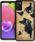 for Samsung Galaxy S20 FE Case, Brown World Map Pattern Graphic Design Girl Boy Soft Silicone Hard Acrylic Shock Protection for Samsung Galaxy S20 FE