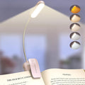Glocusent 20 LED Reading Lights for Books in Bed, Eye Caring Reading Light, 5 Colors & 5 Brightness 3–100LM Dimmable, 1200mAh Rechargeable Book Light to 90H, Lightweight Clip on Light for Book Lovers