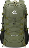 Bseash 40L Waterproof Hiking Camping Backpack with Rain Cover, Outdoor Sport Travel Bag Daypack for Climbing Skiing Cycling (Army Green)