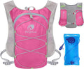 Lightweight Hydration Backpack with 2L Water Bladder for Men Women, Small Water Backpacks Running Vest for Hiking