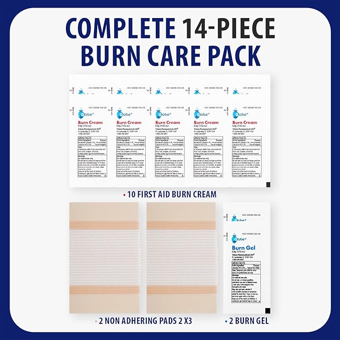 MFASCO First Aid Kit Refill Burn Care Refill Pack