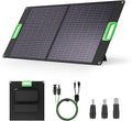 100W Portable Solar Panel for Power Station, 23.5% High Efficiency ETFE Foldable Solar Charger with Kickstands, 18V IP65 Waterproof Solar Panel Kit for Outdoor Camping RV Trip Off-Grid Living