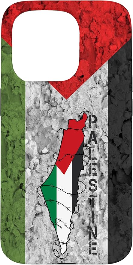 Kufiya PALESTINE Keffiyeh flag, Palestinian Map pattern Case for iPhone 15 Pro