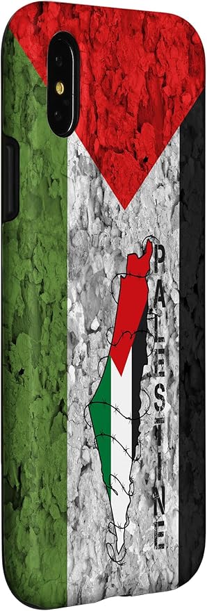 Kufiya PALESTINE Keffiyeh flag, Palestinian Map pattern Case for iPhone X/XS