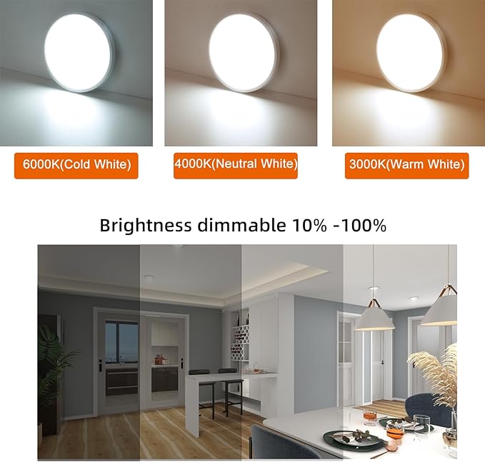 9 Inch Motion Sensor Ceiling Light Indoor,Motion Sensor Fixture Indoor for Closet Hallway Laundry Porch Pantry, Hard Wired Sensor Ceiling Light Black