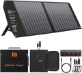 60W Portable Solar Panels Charger with PD3.0 PD45W USB-C QC3.0 USB-A 18V DC MC4 Outputs Foldable Solar Panel for Camping RV Trip Fast Charging for Small Power Station Generator Cell Phone Power Bank