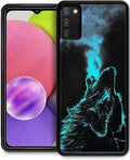 for Samsung Galaxy S20 FE Case, Blue Breathing Wolf Pattern Graphic Design Girl Boy Soft Silicone Hard Acrylic Shock Protection for Samsung Galaxy S20 FE
