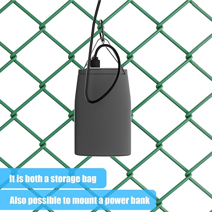Didalo Cell Phone Fence Mount with Shade, Mounting Kit for Gamechanger for iPhone, Keep Phone from Overheating During Recording Baseball,Softball and Tennis Games in Summer
