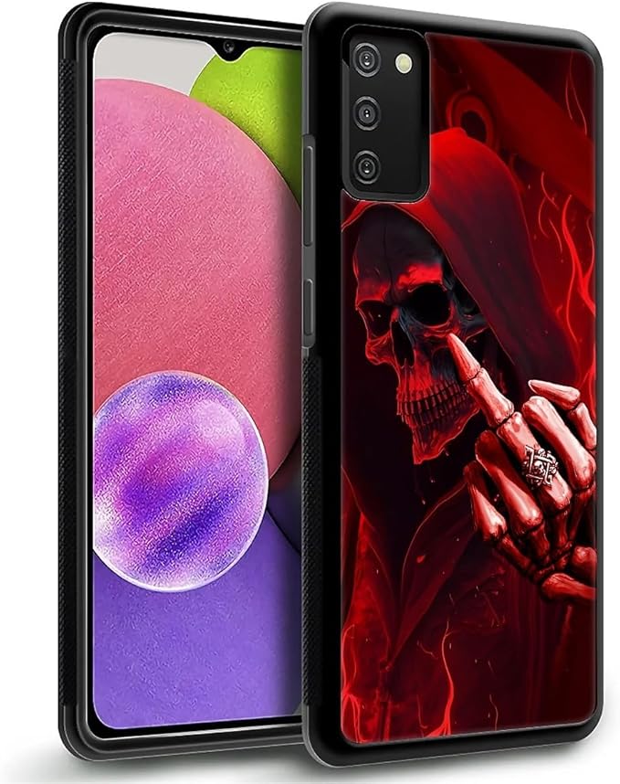for Samsung Galaxy S20 FE Case, Gestures Funny Skull Pattern Graphic Design Girl Boy Soft Silicone Hard Acrylic Shock Protection for Samsung Galaxy S20 FE