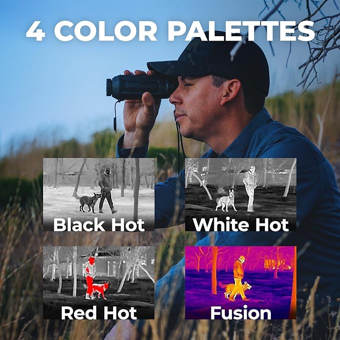 AGM Global Vision Taipan V2 Thermal Imaging monocular for Hunting with Advanced 12μm Sensor, Video Recording, WiFi, IP67 Waterproof