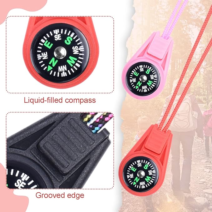 25 Pack Compass for Kids Mini Compasses Bulk Kids Toy Compass for Party Favor/Hiking/Scout Classroom Learning Directions