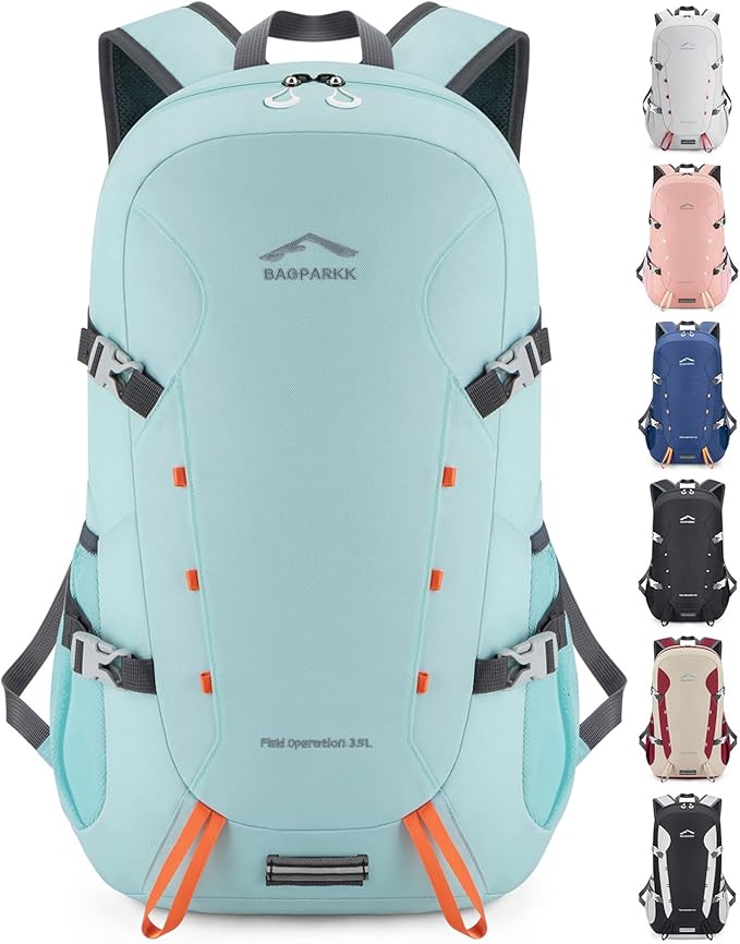 BAGPARKK Hiking Backpack,Large 35L Travel Backpacks for Men Women,Water Resistant Ultra Lightweight Foldable Packable Camping Daypack for Outdoor Sports