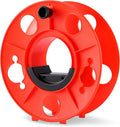 Amazon Basics Extension Cord Reel, 150-foot Capacity for 16/3 SJT Cord, Impact-Resistant, Orange