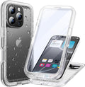 Cozycase for iPhone 16 Pro Max Case Waterproof - 360 Heavy Duty with Screen/Camera Protector Shockproof IP68 Underwater Dustproof Water Dust Shock Proof Full Body/Front and Back Case Frosted Clear
