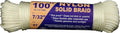 T.W Evans Cordage 44-075 7/32-Inch Solid Braid Nylon Rope 100-Feet Hank