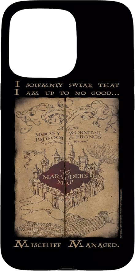 iPhone 15 Pro Max Harry Potter Marauder's Map Words Case