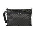 Bumkins Roamio Waterproof Wet Dry Clutch Bag for Baby, Travel, Swim Suits, Cloth Diapers, Pump Parts, Pool, Gym Clothes, Toiletry, Hook to Stroller, Pack for Daycare, Zip Bag Pouch, Black Check