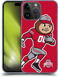 Head Case Designs Officially Licensed Ohio State University Mascot Oversized Football Graphics Hard Back Case Compatible with Apple iPhone 15 Pro Max