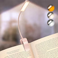 Glocusent 13 LEDs Book Lights for Reading at Night, 120 Hrs Runtime Rechargeable Reading Light, Eye Caring 3 Colors & 5 Stepless Dimming Brightness 3–60LM, Flexible Clip on Light for Book Lovers Kids