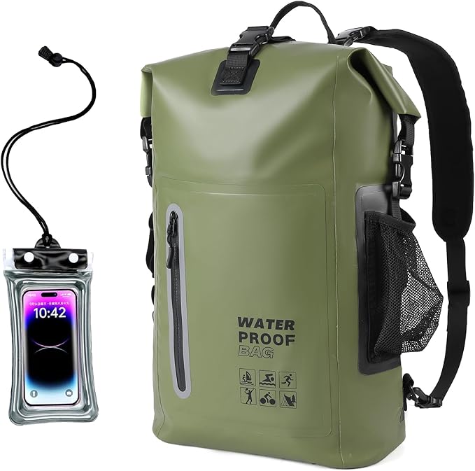 Waterproof Backpack, Waterproof Backpack That Can Float, Suitable for Kayaking And Beach Activities, Outdoor Moisture-Proof Bag