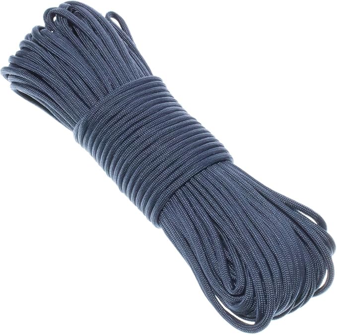 Paracord Planet Solid Color 550lb Paracord – 7 Strand Type III Nylon Cord for Indoor and Outdoor Tasks – FS Navy Blue (10 ft)